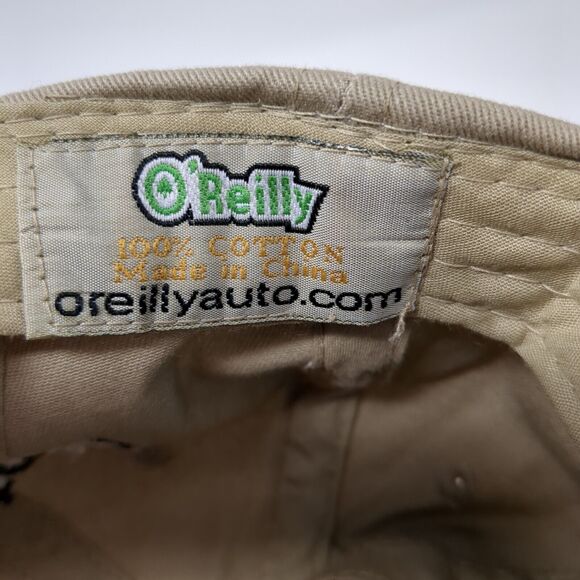 O'Reilly Auto Parts Strapback Hat Tan One Size Adjustable Embroidered Cotton - Picture 8 of 8